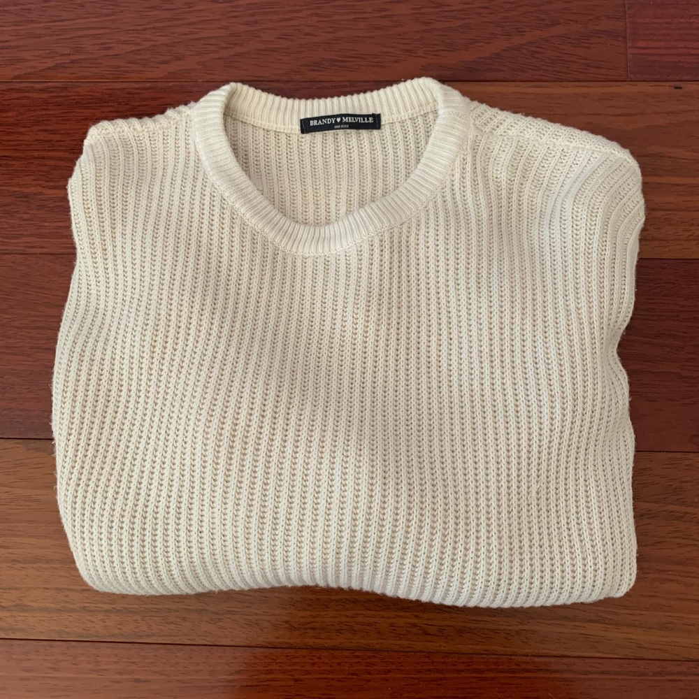 Brandy Melville Super Soft Cream Sweater
